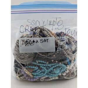 ‘Journee’ Repurpose/Craft/Possible Wearable Over 4 Pounds Mystery Jewelry Bag